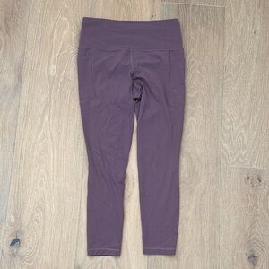 Athleta Mauve Salutation Stash 7/8 Leggings